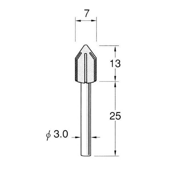 日本精密機械工作（株） キャップ型ラバーホルダー ＜尖先＞ S キャップ型ラバーホルダー　＜尖先＞ S4307