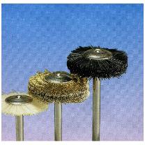 日本精密機械工作（株） 軸付ホイール型ブラシ 鉄波線 B