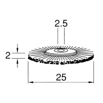 日本精密機械工作（株） ホイール型ブラシ ステンレス線 B ホイール型ブラシ　ステンレス線　５個 B2219