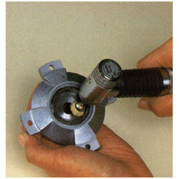 日本精密機械工作（株） 軸付カップ型ブラシ 白羊毛(山羊) B 軸付カップ型ブラシ　白羊毛（山羊）　５本 B3113