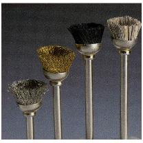 日本精密機械工作（株） 軸付カップ型ブラシ ブラウン(馬) B