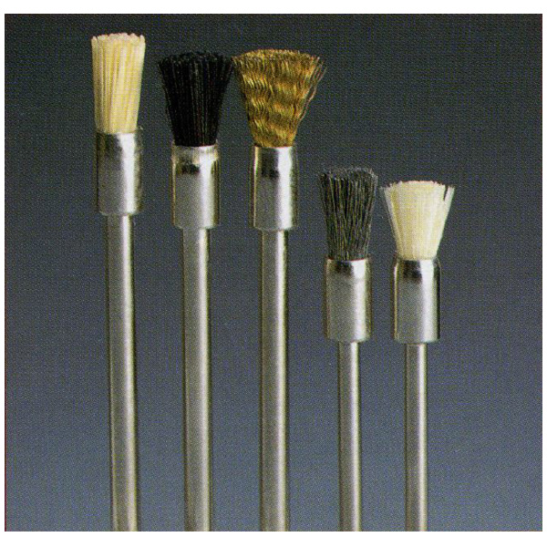 日本精密機械工作（株） 軸付エンド型ブラシ ナイロン B 軸付エンド型ブラシ　ナイロン　５本 B4115