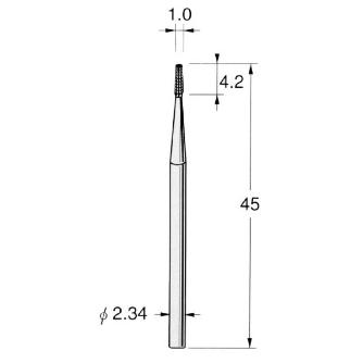 日本精密機械工作（株） 精密加工用スチールカッター テーパードフィッシャー C スチールカッター　テーパード　１０本 C1310