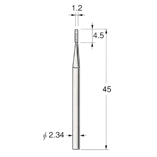 日本精密機械工作（株） 精密加工用スチールカッター ストレートフィッシャー C スチールカッター　ストレート　１０本 C1412