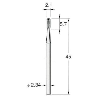 日本精密機械工作（株） 精密加工用スチールカッター ストレートフィッシャー C スチールカッター　ストレート　１０本 C1421
