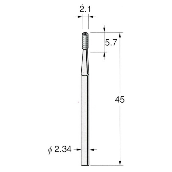 日本精密機械工作（株） 精密加工用スチールカッター ストレートフィッシャー C スチールカッター　ストレート　１０本 C1421