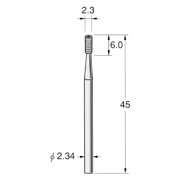 日本精密機械工作（株） 精密加工用スチールカッター ストレートフィッシャー C スチールカッター　ストレート　１０本 C1423