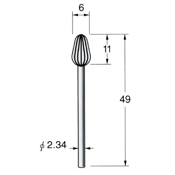 日本精密機械工作（株） 精密加工用スチールカッター クロスカット C スチールカッター　クロスカット　３本 C5606