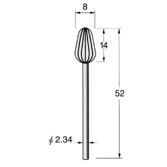 日本精密機械工作（株） 精密加工用スチールカッター クロスカット C スチールカッター　クロスカット　３本 C5608