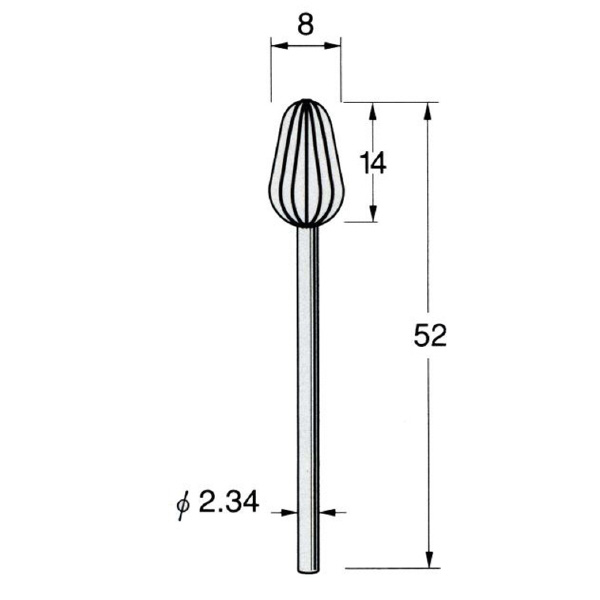 日本精密機械工作（株） 精密加工用スチールカッター クロスカット C スチールカッター　クロスカット　３本 C5608
