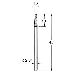 日本精密機械工作（株） 軸付電着ダイヤモンド砥石 軸径φ2.34 D 軸付電着ダイヤモンド砥石 D1518