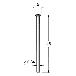 日本精密機械工作（株） 軸付電着ダイヤモンド砥石 軸径φ2.34 D 軸付電着ダイヤモンド砥石 D1650