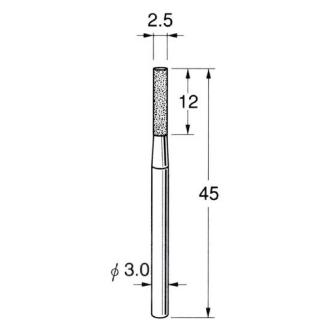 日本精密機械工作（株） 軸付電着ダイヤモンド砥石 軸径φ3 D 軸付電着ダイヤモンド砥石 D3125