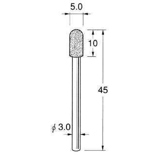 日本精密機械工作（株） 軸付電着ダイヤモンド砥石 軸径φ3 D 軸付電着ダイヤモンド砥石 D3250