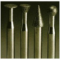 日本精密機械工作（株） 軸付電着ダイヤモンド砥石 軸径φ6 D