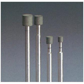 日本精密機械工作（株） 機械研削用レジンボンド軸付ダイヤモンド砥石 軸径φ3 D レジンボンド軸付ダイヤモンド砥石 D6103