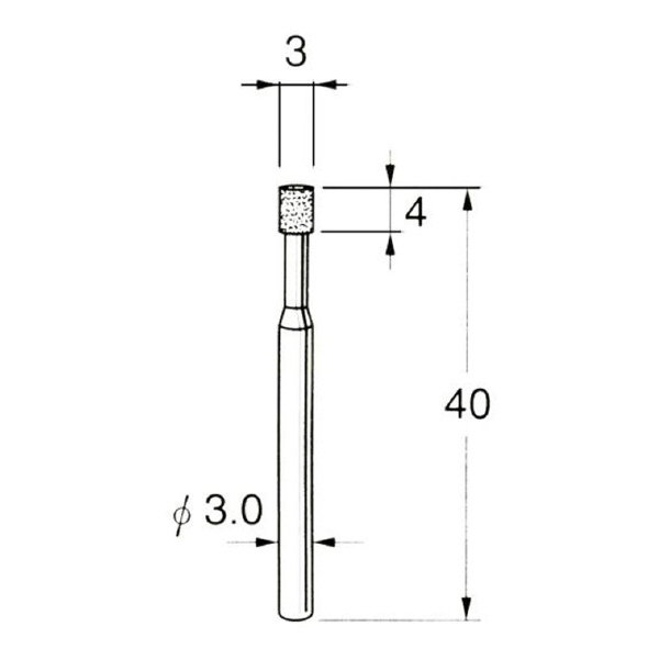 日本精密機械工作（株） ハイメタルボンド軸付ダイヤモンド砥石 D ハイメタルボンド軸付ダイヤモンド砥石 D8103