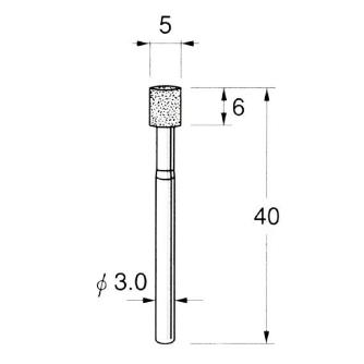日本精密機械工作（株） ハイメタルボンド軸付ダイヤモンド砥石 D ハイメタルボンド軸付ダイヤモンド砥石 D8105