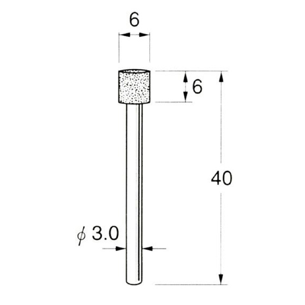 日本精密機械工作（株） ハイメタルボンド軸付ダイヤモンド砥石 D ハイメタルボンド軸付ダイヤモンド砥石 D8106