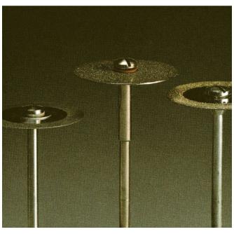 日本精密機械工作（株） 電着ダイヤモンドディスク 片面電着 軸径φ2.34 D 電着ダイヤモンドディスク　片面電着 D9123