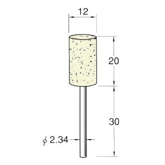 日本精密機械工作（株） 軸付フェルトバフ ソフト 軸径φ2.34 F 軸付フェルトバフ　ソフト　５本 F1112