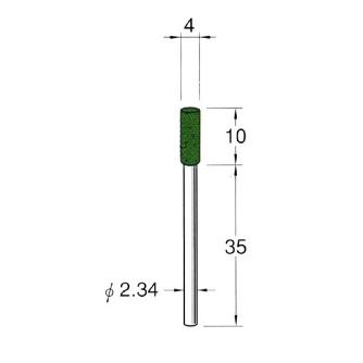 日本精密機械工作（株） 軸付フェルトバフ 酸化クロム 軸径φ2.34 F 軸付フェルトバフ　酸化クロム　５本 F1304
