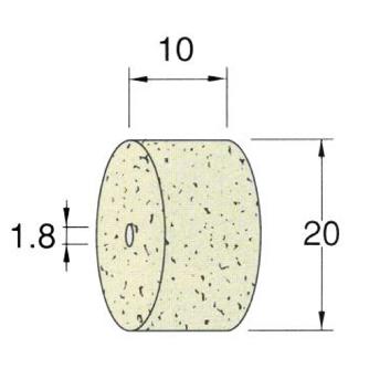 日本精密機械工作（株） ホイール型フェルトバフ ソフト F ホイール型フェルトバフ　ソフト　１０本 F6220