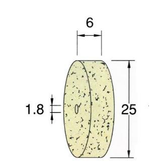 日本精密機械工作（株） ホイール型フェルトバフ ソフト F ホイール型フェルトバフ　ソフト　１０本 F6506
