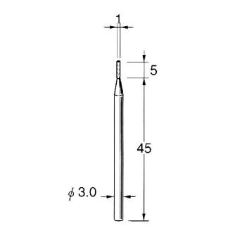 日本精密機械工作（株） 軸付砥石 軸径φ3 G31 軸付砥石　５本 G3121