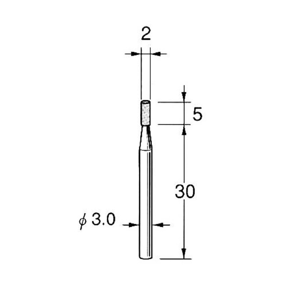 日本精密機械工作（株） 軸付砥石 軸径φ3 G31 軸付砥石　５本 G3123