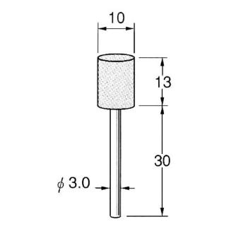 日本精密機械工作（株） 軸付砥石 軸径φ3 G31 軸付砥石　５本 G3129