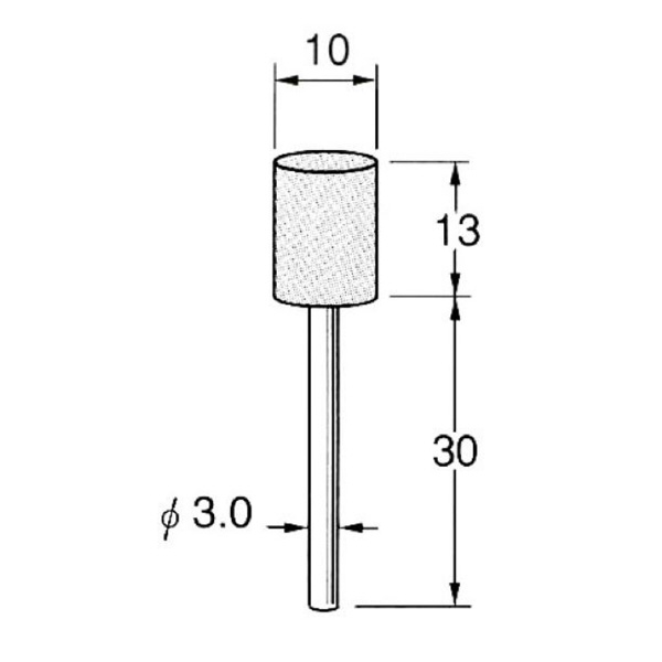 日本精密機械工作（株） 軸付砥石 軸径φ3 G31 軸付砥石　５本 G3129