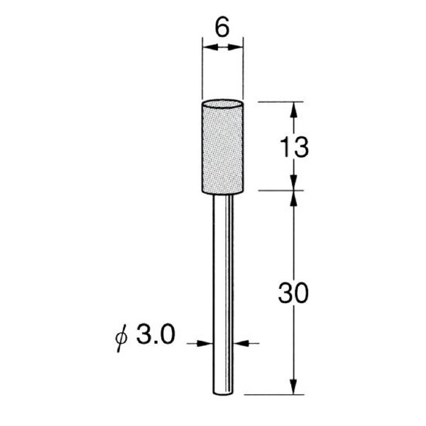 日本精密機械工作（株） 軸付砥石 軸径φ3 G32 軸付砥石　５本 G3214