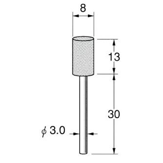 日本精密機械工作（株） 軸付砥石 軸径φ3 G32 軸付砥石　５本 G3215