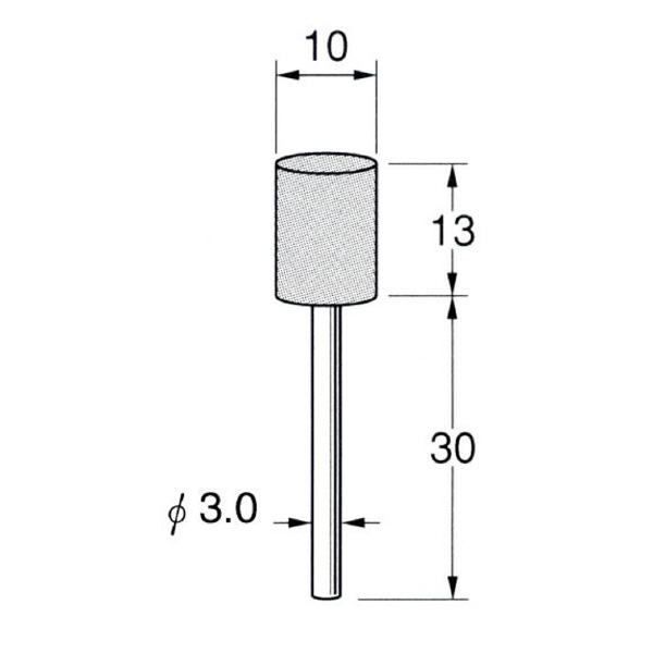 日本精密機械工作（株） 軸付砥石 軸径φ3 G32 軸付砥石　５本 G3216