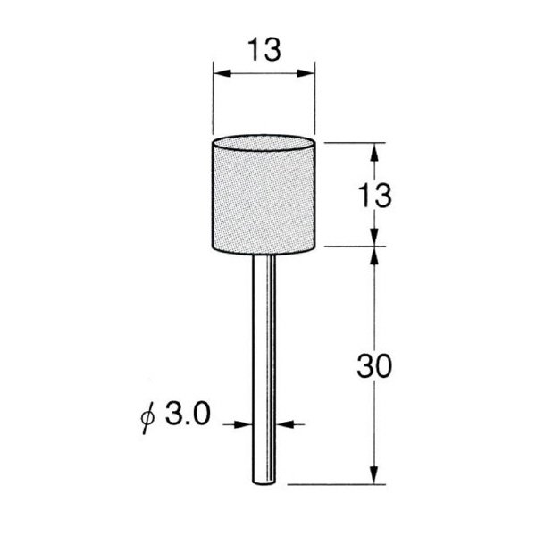 日本精密機械工作（株） 軸付砥石 軸径φ3 G32 軸付砥石　５本 G3217