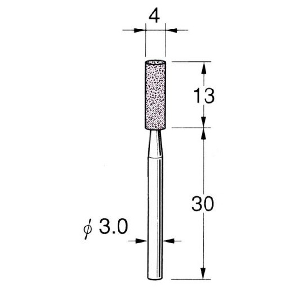 日本精密機械工作（株） 軸付砥石 軸径φ3 G32 軸付砥石　５本 G3232