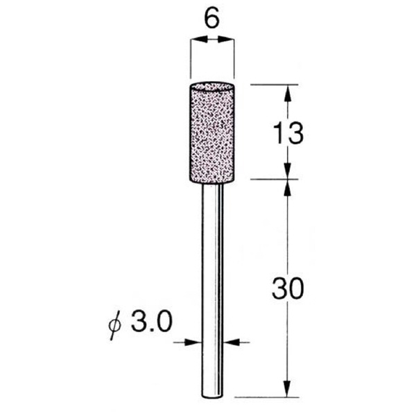 日本精密機械工作（株） 軸付砥石 軸径φ3 G32 軸付砥石　５本 G3234