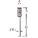 日本精密機械工作（株） 軸付砥石 軸径φ3 G32 軸付砥石　５本 G3234