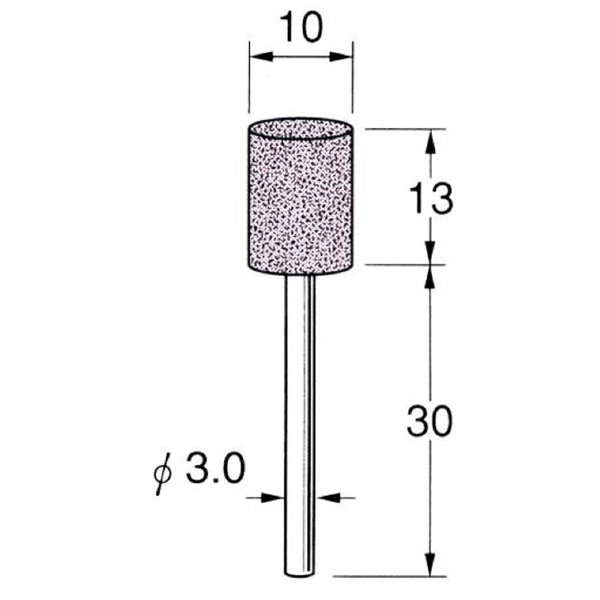 日本精密機械工作（株） 軸付砥石 軸径φ3 G32 軸付砥石　５本 G3236