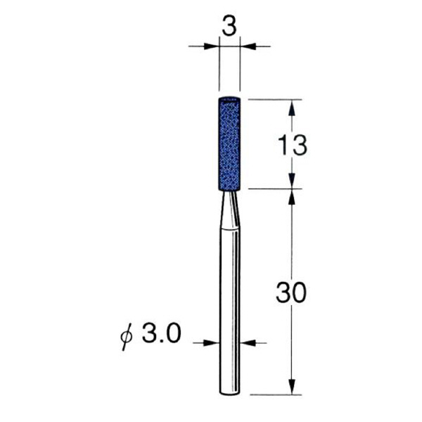 日本精密機械工作（株） 軸付砥石 軸径φ3 G32 軸付砥石　５本 G3241