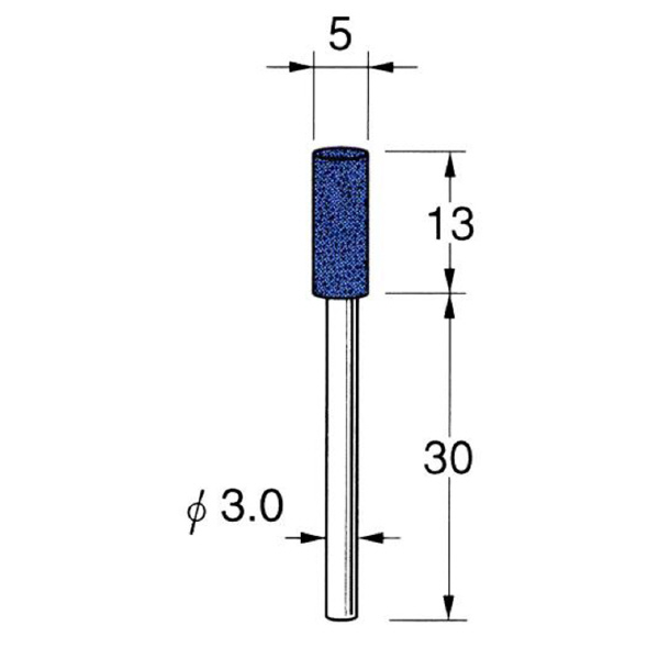 日本精密機械工作（株） 軸付砥石 軸径φ3 G32 軸付砥石　５本 G3243