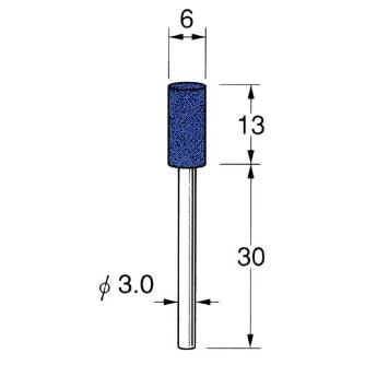 日本精密機械工作（株） 軸付砥石 軸径φ3 G32 軸付砥石　５本 G3244