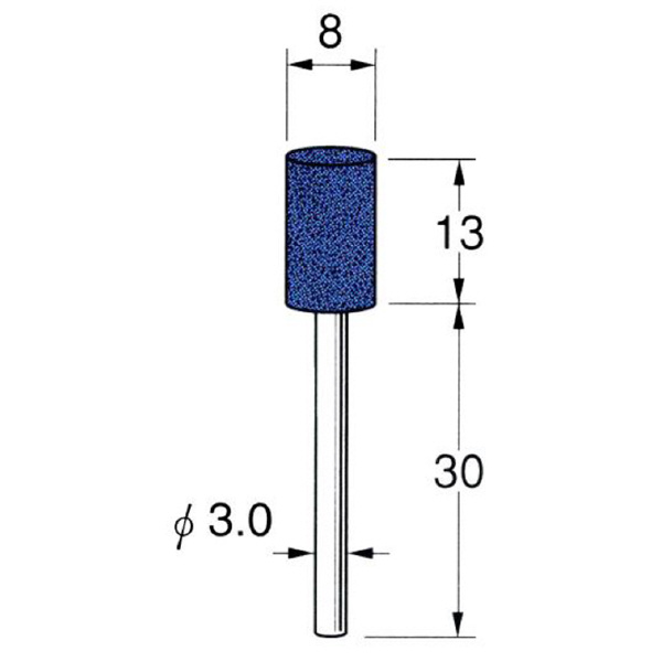 日本精密機械工作（株） 軸付砥石 軸径φ3 G32 軸付砥石　５本 G3245