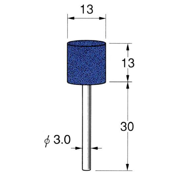 日本精密機械工作（株） 軸付砥石 軸径φ3 G32 軸付砥石　５本 G3247