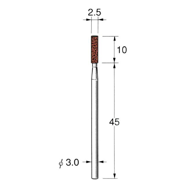 日本精密機械工作（株） 機械研削用軸付砥石 G 機械研削用軸付砥石　５本 G4325