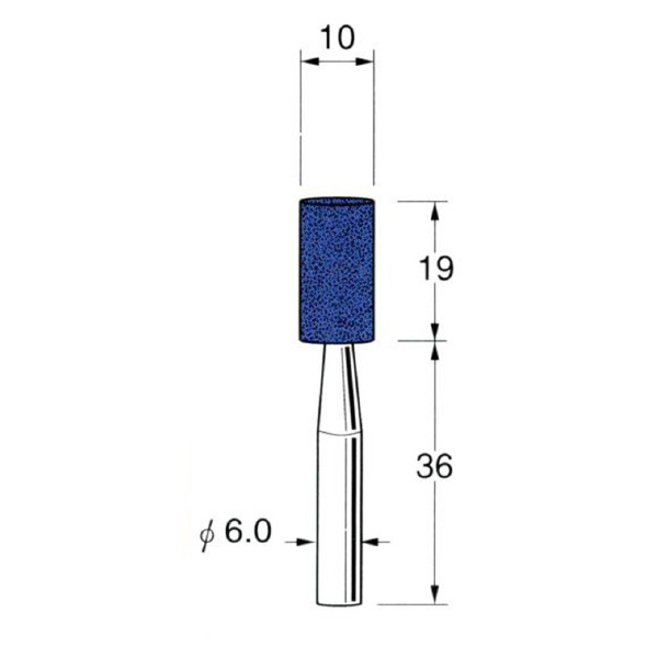 日本精密機械工作（株） 軸付砥石 軸径φ6 G63 軸付砥石　５本 G6311