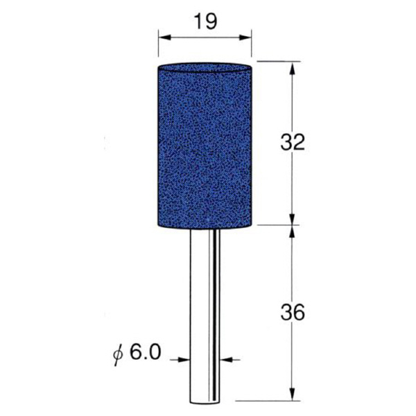 日本精密機械工作（株） 軸付砥石 軸径φ6 G63 軸付砥石　５本 G6314