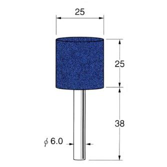 日本精密機械工作（株） 軸付砥石 軸径φ6 G63 軸付砥石　５本 G6315