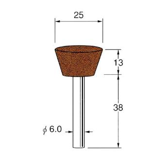 日本精密機械工作（株） 軸付砥石 軸径φ6 G64 軸付砥石　５本 G6471